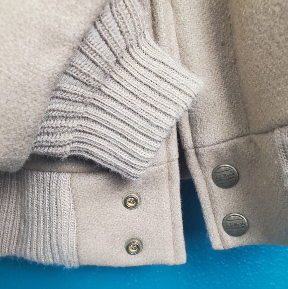 Vintage Tan Bomber Jacket with Red Plaid Lining - Picture 10 of 10